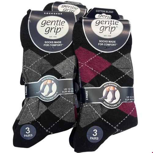Alp Socks 3Pk Argyle